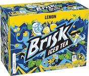 Brisk Lemon Iced Tea, 355 mL Cans, 12 Pack