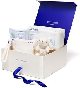 Coterie The Newborn Gift Set, Size Newborn Diapers (31 Count) & Size 1 (33 Count), 1 Travel Size Pack Baby Wipes (18 Count), Plant Based Materials, Hypoallergenic for Sensitive Skin, Baby Essentials