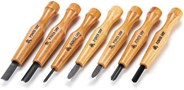 Mikisyo Power Grip Carving Tools, 7 Piece Set (Japan Import)