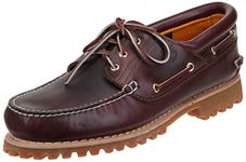 Timberland Authentics 3 Eye Classic, Men's Boat Shoes, Brown Burgundy Full Grain, 10.5 UK (45 EU)