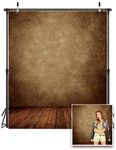 AIIKES 5x7FT Brown Wooden Board Photography Backdrop Vinyl Photography Backdrop Children Baby Photography Backdrop Photo Studio Background 10-702