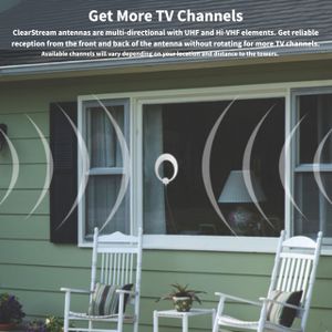 ClearStream Eclipse Amplified Indoor TV Antenna – Enhanced Signal Reception