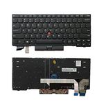 Laptop Replacement US Layout Keyboard for Lenovo Thinkpad X13 Yoga X13 Gen 1 (20WK,20WL) Black