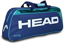 Head Inferno 50 Polyester Badminton Kit Bag, 75 x 10 x 27 cm Size, Blue/FL.Orange/Green