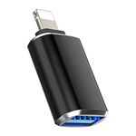 TANTRA OTG USB Connector Compatible with iPhone 6 7 8 10 X XR XS 11 12 13 & Ipad USB Flash Drive Supports iOS 13 and Above (Multicolor) (3.0 OTG)