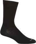 Icebreaker Merino Men's Lifestyle Fine Gauge Crew Socks, Small, Black