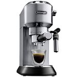 DeLonghi EC685.M |Dedica Style| Pump Espresso Coffee Machine | Espresso, Cappuccino, Latte & More Recipe Options | 15 Bar Pressure | 1350 W | Free Demo & Installation (Metal)