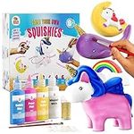 Unicorn Gifts for Girls | Arts and Crafts for Girls Ages 6-8-12 | Paint Your Own Squishies | Unicorn Toys Squishy Painting Kit | Arts & Crafts Tween Girls Gifts for 6-12 Years Old
