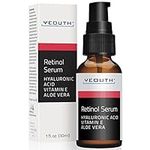 YEOUTH Retinol Serum for Face with Hyaluronic Acid Serum & Vitamin E, Hydrating Face Serum, Night Facial Serum, Skin Care Products for Men & Women, Skincare Serum 1oz