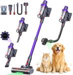 SMOTURE Cordless Vacuum Cleaner, 650W 55KPA 70Mins Vacuum Cleaners for Home, Cordless Stick Vacuum with LED Touch Screen, Anti-Tangle Wireless Vacuum, Handheld Vacuum for Pet Hair/Carpet/Floor