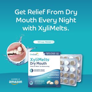 XyliMelts Dry Mouth Relief Tablets, 80-Pack