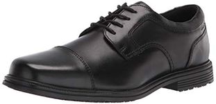 Rockport Men's Robinsyn Waterproof Cap Toe Oxford, Black, 9.5 UK