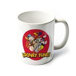 Pyramid International Looney Tunes Mug (Logo Design) 11oz Ceramic Coffee Mug, Cups and Coffee Mugs for Women and Men, Mugs for Kids - Official Merchandise