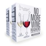 The Wand Wine Purifier (48-Pack) | No More Wine Headaches | Removes Histamines and Sulfites | With Twist-Off Wine Charms | Per-Glass