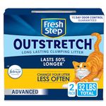 Fresh Step Outstretch, Clumping Cat Litter, Advanced, Extra Large, 32 Pounds Total (2 Pack of 16lb Boxes)