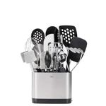 OXO Good Grips 15-Piece Everyday Kitchen Tool Set, Silver