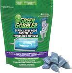 Green Gobbler Septic Saver Bacteria Enzyme Pacs | 6 Month Septic Tank Supply | Septic Tank Teatment Packets