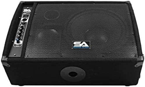 Seismic Audio FL-12MP-PW 300-Watt RMS 2-Way 12-Inch Floor/Stage Monitor Wedge Style with Titanium Horn