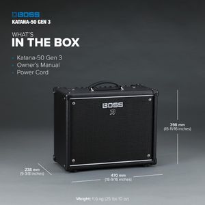 BOSS Katana-50 Gen 3 Guitar Amp – 50W Combo Amplifier
