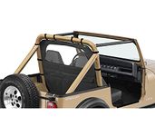 Pavement Ends by Bestop 41422-15 Black Denim Cab Curtain for 80-02 CJ7 and Wrangler