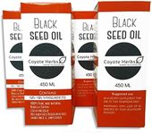 Black seed oil cold pressed unfiltered & strong, organic (uncertified) hair growth oil - kalonji oil cumin seed oil (4 bottles 60.8oz/1800ml)