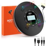 HOTT CD Player Portable with 4 Speakers, Portable CD Player with Bluetooth and FM Transmitter Rechargeable Small Walkman CD Players with Headphones for Car Home Travel