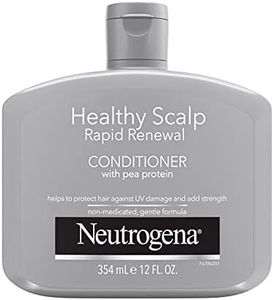 Neutrogena Healthy Scalp Rapid Renewal Conditioner with Pea Protein, UV Damage Protecting Conditioner for Strong Healthy-Looking Hair, 12 Fl Oz