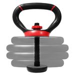 Yes4All LDN6 Adjustable Kettlebell Handle, Weight Plate Converter, Red