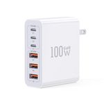 USB C Wall Charger, 100W 6-Port PD Fast USB C Charging Block,3USB C+3USB A Charging Station Hub Block Power Strip Adapter Plug Type C Cube Brick for iPhone 16/15/14/13/12/11/Pro Max Samsung Tablet