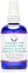 Heal The Masses Lavender Sage Smudge Spray: Archangel Ariel Lavender and Sage Smudge Spray for Healing, Protection, and Purpose - Smokeless Smudging Mist with Essential Oil for Aromatherapy - 4oz