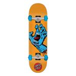 Santa Cruz Screaming Hand Mid Sk8 Completes, Orange, 7.80" x 31"