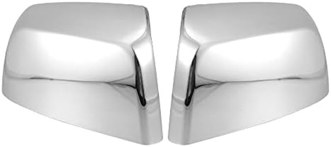 X AUTOHAUX 1 Pair Car Exterior Chrome Plated Mirror Cover Top Upper Half Mirror Cover Cap Overlay for Chevrolet Colorado 2015-2022 for GMC Canyon 2015-2022