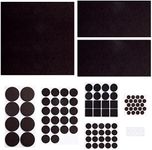 HASWARE Furniture Pads Floor Protectors, Felt Pads Self Adhesive, Cuttable Felt Chair Pads to Protect Floor, Chair Leg Pads, Hardwoods Floors, Table Feet (Dark Brown-99Pcs)