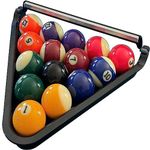 Billiard 8 Ball Rack (Black) Designed to Assist Physical Limitations, Perfect for Senior / Community Centers