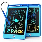 TEKFUN 2Pack LCD Writing Tablet for Kids,8.5 Inch Doodle Board Drawing Board Drawing Tablet with Lanyard,Educational Kids Toddler Toys Birthday Gift for Boys Girls 3 4 5 6 Years Old (Blue Blue)