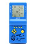 HLF 3.5-inch Large Screen Retro Brick Game Console for the 80s/90s Building Block Game Racing/Tank Game Built-in 23 Classic Games Nostalgic Puzzle Children's game console (Blue)