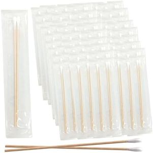 200 Sterile Cotton Tipped Applicators 6’’ - Long 6 inch Wooden Medical Cotton Tip Applicator Swabsticks with Shaft and Soft Swabs for Location Application, Cleaning, Crafts and More