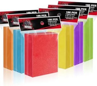 Top Loaders for Trading Card Sleeves，Soft Baseball Plastic Card Sleeve for Standard Card,Matte Card Sleeve Fit for Football,MTG Cards (600PS-color-5, 66 * 91mm)