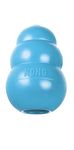 KONG Puppy Chew Toy, Soft & Durable Natural Rubber Fetch Toy for Dogs, Stuff Dog Treats, Interactive Treat Dispenser & Erratic Bounce, Perfect for Teething, Crate Training, Assorted Blue/Pink, Medium