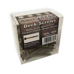 #8 x 2 1/2" Deck Screws | Square Drive | Bugle Head | Brown Ruspert | 100pcs Box