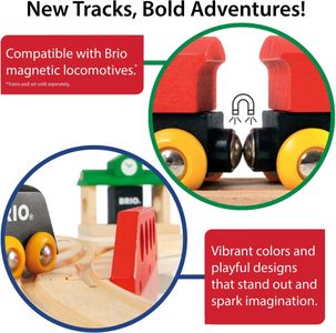 BRIO World Expansion Pack – Wooden Train Track Accessory Set