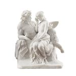 Design Toscano Pan Comforts Psyche Bonded Natural Marble Resin Statue