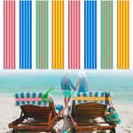 8Pcs Towel Bands for Beach Chairs HADEEONG Towel Clips Elastic Towel Holder Strap for Lounge Beach Pool Cruise Chairs Summer Beach Trip Essentials