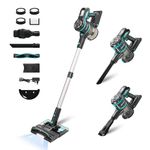 Diyuto Cordless Vacuum Cleaner, Vacuum Cleaner with Water Tank—Vaccum & Mop 2 in 1 Step, 33Kpa/400W Powerful Suction, 40-Min Long Runtime, 6-layer Filter with 4 HEPA, Ultra-Quiet & Lightweight