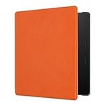 kwmobile Case Compatible with Amazon Kindle Oasis 10. Generation Cover - Microfiber E Reader Magnetic Flip Cover - Orange