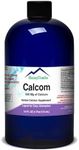Calcom Calcium Complex – Calcium, Magnesium, Amino Acid & Herbal Blend - Alcohol-Free Oral Calcium Drops - Liquid Calcium Supplement for Bones and Teeth – Vegan Mineral Liquid, 16 Oz