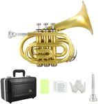 EASTROCK Pocket Trumpet Brass Bb Tr