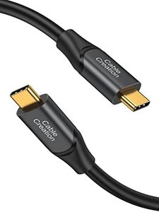 CableCreation USB C to C Cable 1.6FT, USB 3.2 Gen2 10Gbps, Support 4K Video Output, 100W USB C Charging Cable for Android Auto USB C External SSD MacBook iPad, Galaxy S24/S23, iPhone 15/15Pro, 0.5m