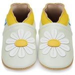 Soft Leather Baby Shoes with Suede Soles - Toddler Shoes - Infant Shoes - Pre Walker Shoes - Crib Shoes - Daisy 12-18 Months