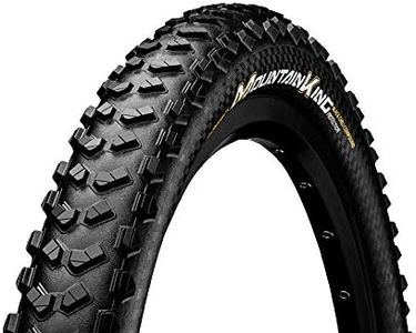 Continental Mountain Bike Protection Tire - Black Chili, Tubeless, Folding Handmade MTB Performance Tire (26", 27.5", 29"), 26 x 2.3, Mountain King